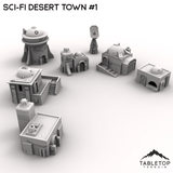 Tabletop Terrain Terrain 32mm / Full set Sci-Fi Desert Town #1