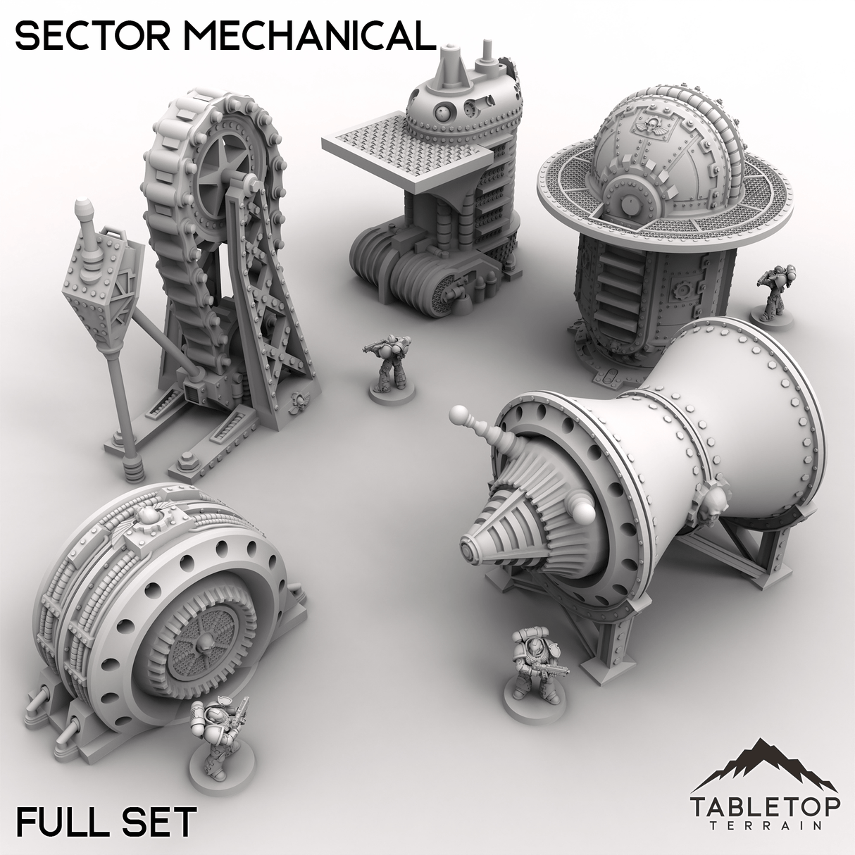 Tabletop Terrain Terrain 32mm / Full Set Sector Mechanical