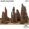 Tabletop Terrain Terrain 32mm / Full Set Sharp Mountains