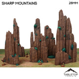 Tabletop Terrain Terrain 32mm / Full Set Sharp Mountains