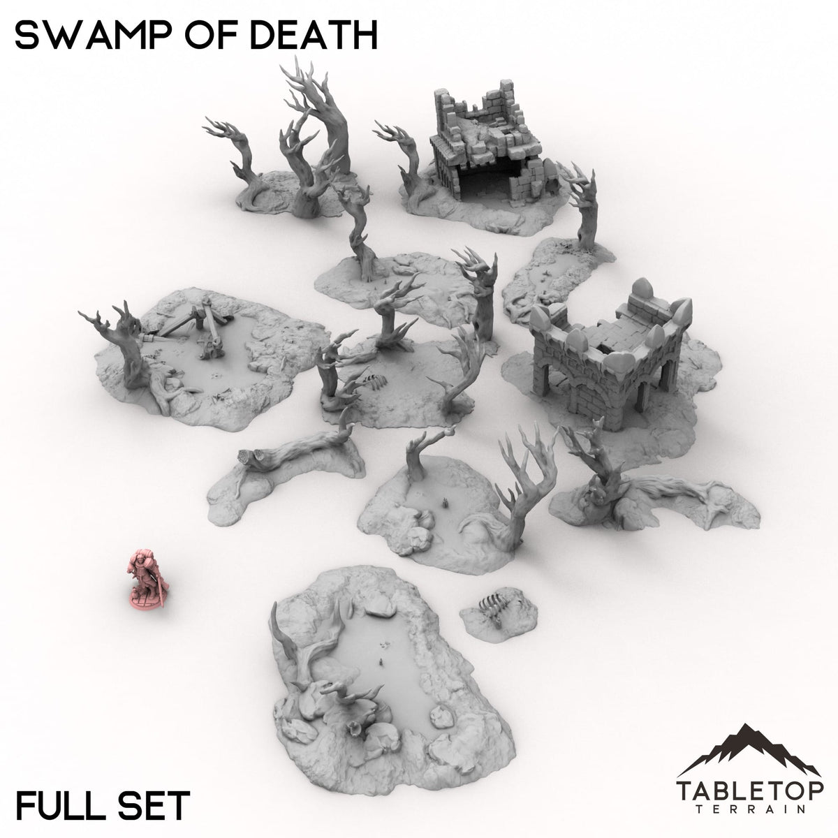 Tabletop Terrain Terrain 32mm / Full Set Swamp of Death