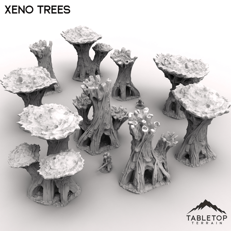 Tabletop Terrain Terrain 32mm / Full set Xeno Trees