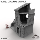 Tabletop Terrain Terrain 32mm / House 1 Ruined Colonial District
