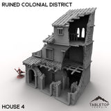 Tabletop Terrain Terrain 32mm / House 4 Ruined Colonial District