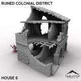 Tabletop Terrain Terrain 32mm / House 6 Ruined Colonial District