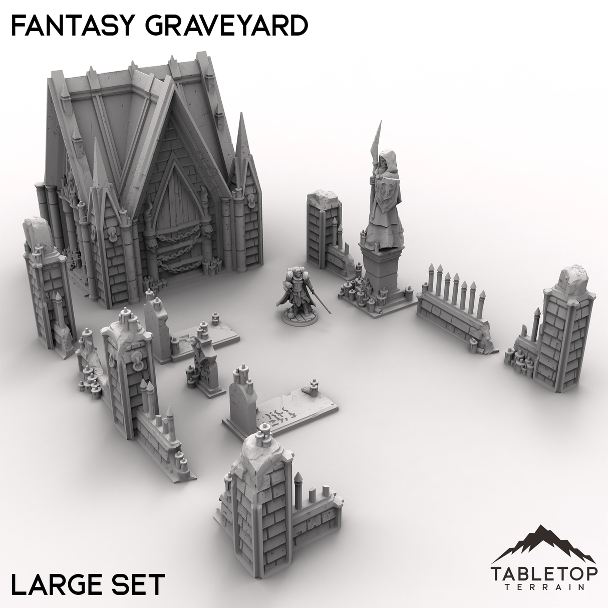 Tabletop Terrain Terrain 32mm / Large Fantasy Graveyard