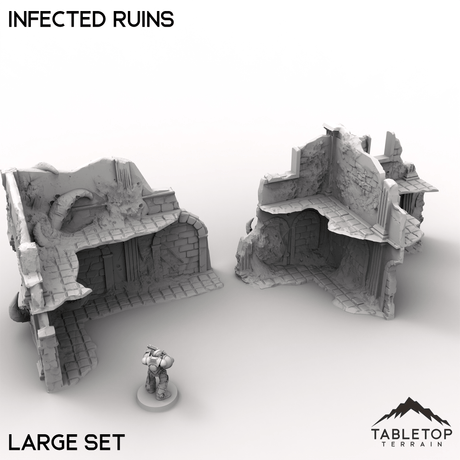 Tabletop Terrain Terrain 32mm / Large Infected Ruins