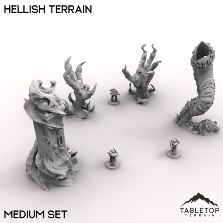 Tabletop Terrain Terrain 32mm / Medium Hellish Terrain