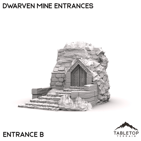 Tabletop Terrain Terrain 32mm / Mine B Dwarven Mine Entrances