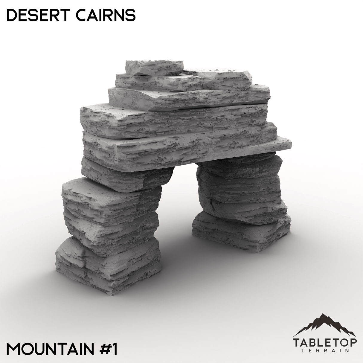 Tabletop Terrain Terrain 32mm / Mountain 1 Desert Cairns