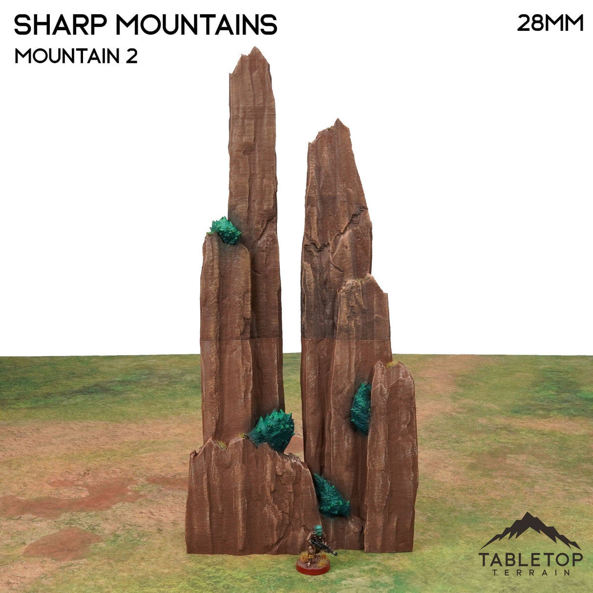 Tabletop Terrain Terrain 32mm / Mountain 2 Sharp Mountains
