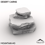 Tabletop Terrain Terrain 32mm / Mountain 3 Desert Cairns