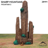 Tabletop Terrain Terrain 32mm / Mountain 3 Sharp Mountains