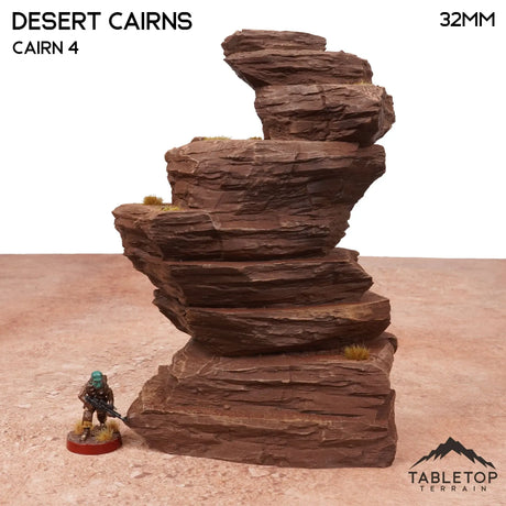 Tabletop Terrain Terrain 32mm / Mountain 4 Desert Cairns