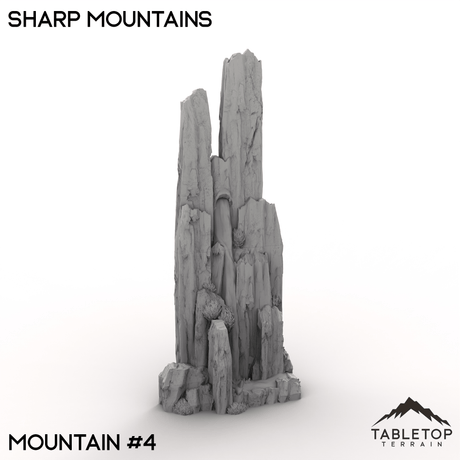 Tabletop Terrain Terrain 32mm / Mountain 4 Sharp Mountains