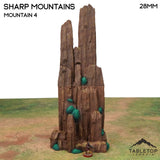 Tabletop Terrain Terrain 32mm / Mountain 4 Sharp Mountains