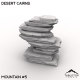 Tabletop Terrain Terrain 32mm / Mountain 5 Desert Cairns