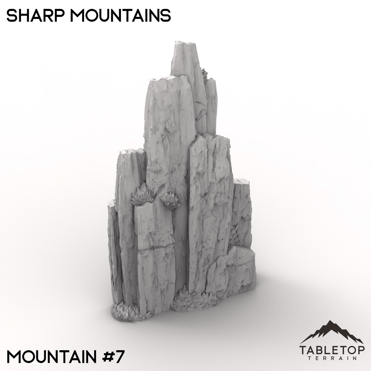 Tabletop Terrain Terrain 32mm / Mountain 7 Sharp Mountains