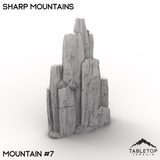 Tabletop Terrain Terrain 32mm / Mountain 7 Sharp Mountains