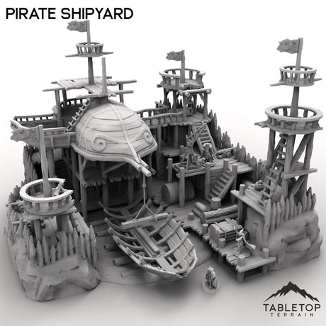 Tabletop Terrain Terrain 32mm Pirate Shipyard