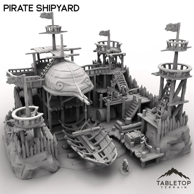 Tabletop Terrain Terrain 32mm Pirate Shipyard