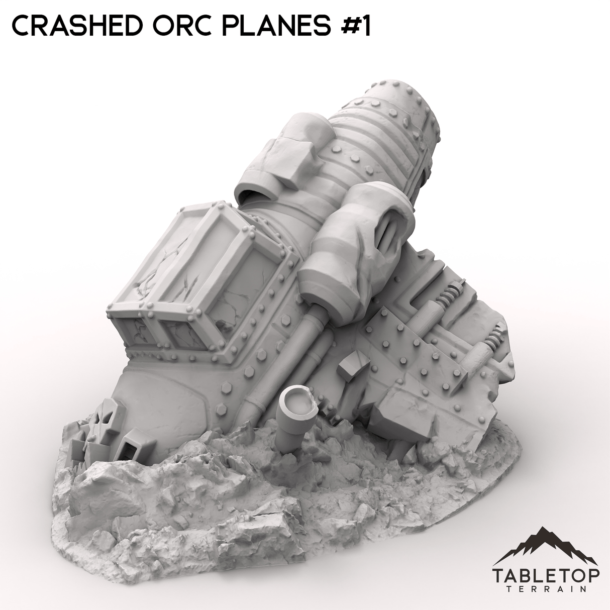 Tabletop Terrain Terrain 32mm / Plane 1 Crashed Orc Planes