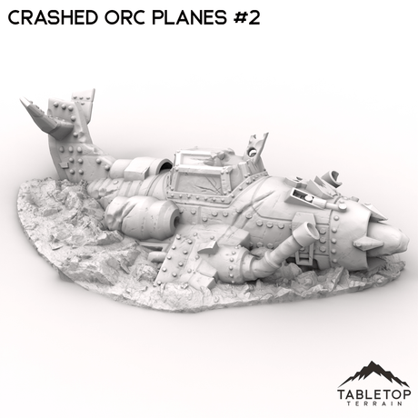 Tabletop Terrain Terrain 32mm / Plane 2 Crashed Orc Planes