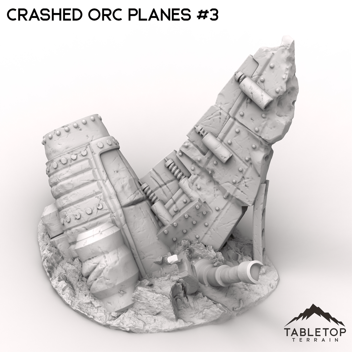 Tabletop Terrain Terrain 32mm / Plane 3 Crashed Orc Planes