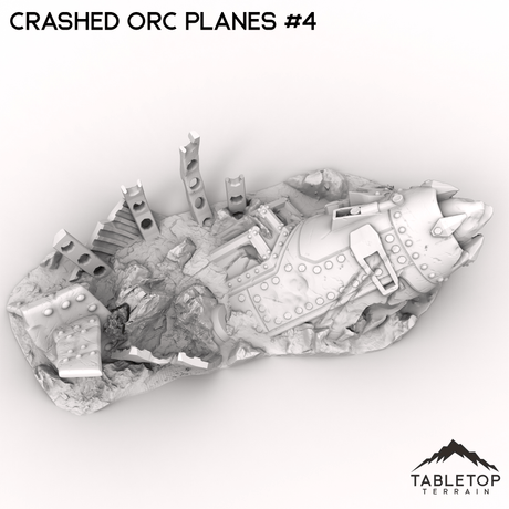 Tabletop Terrain Terrain 32mm / Plane 4 Crashed Orc Planes