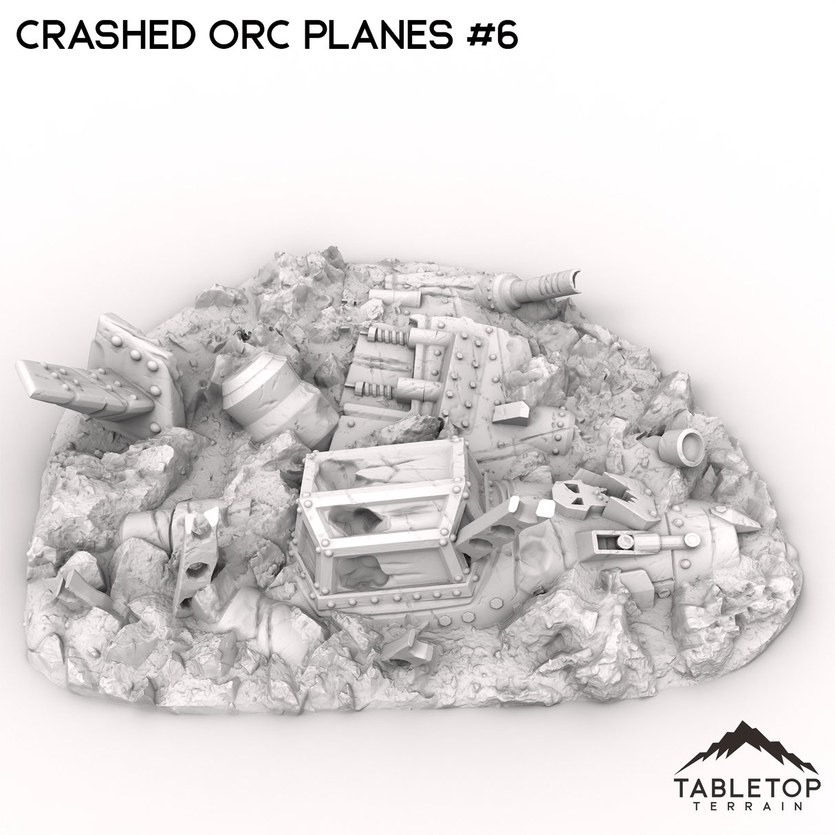 Tabletop Terrain Terrain 32mm / Plane 6 Crashed Orc Planes