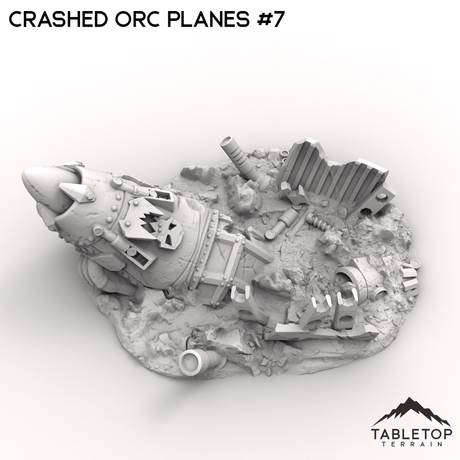 Tabletop Terrain Terrain 32mm / Plane 7 Crashed Orc Planes