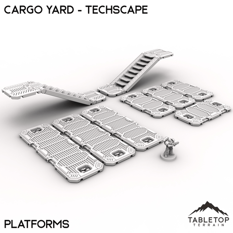 Tabletop Terrain Terrain 32mm / Platforms Cargo Yard - Techscape