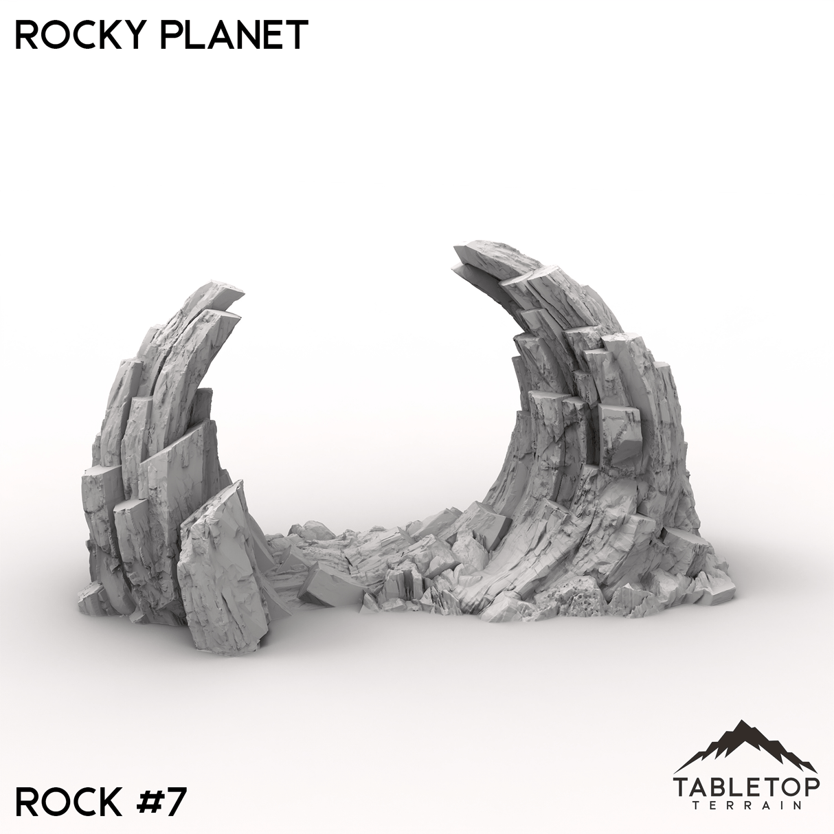 Tabletop Terrain Terrain 32mm / Rock 7 Rocky Planet