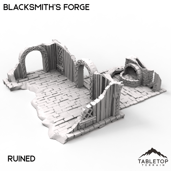 Tabletop Terrain Terrain 32mm / Ruined Blacksmith's Forge - Kingdom of Saxonia