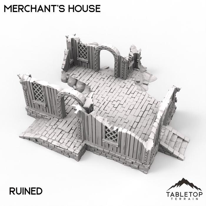 Tabletop Terrain Terrain 32mm / Ruined Merchant's House - Kingdom of Saxonia