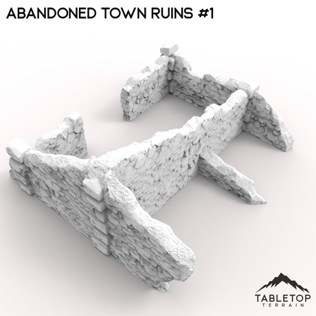 Tabletop Terrain Terrain 32mm / Ruins 1 Abandoned Town