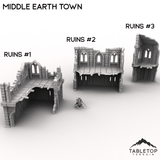 Tabletop Terrain Terrain 32mm / Ruins 1 Middle Earth Town