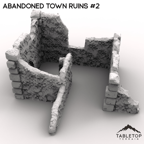 Tabletop Terrain Terrain 32mm / Ruins 2 Abandoned Town