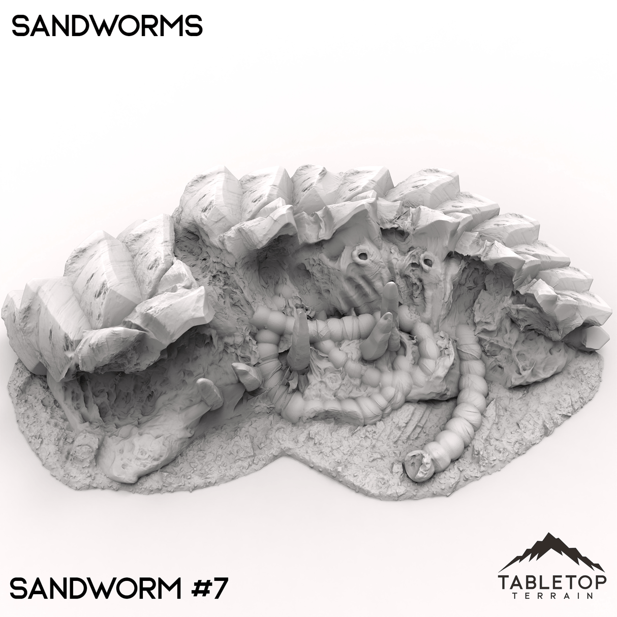 Tabletop Terrain Terrain 32mm / Sandworm 7 Sandworms