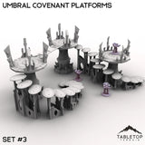 Tabletop Terrain Terrain 32mm / Set 3 Umbral Covenant Platforms