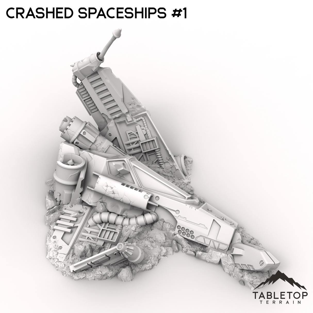 Tabletop Terrain Terrain 32mm / Ship 1 Crashed Spaceships