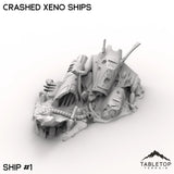 Tabletop Terrain Terrain 32mm / Ship 1 Crashed Xeno Ships