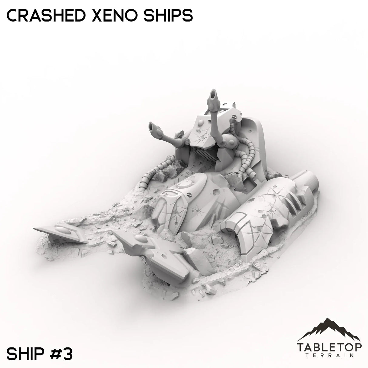 Tabletop Terrain Terrain 32mm / Ship 3 Crashed Xeno Ships