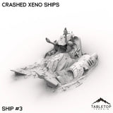 Tabletop Terrain Terrain 32mm / Ship 3 Crashed Xeno Ships