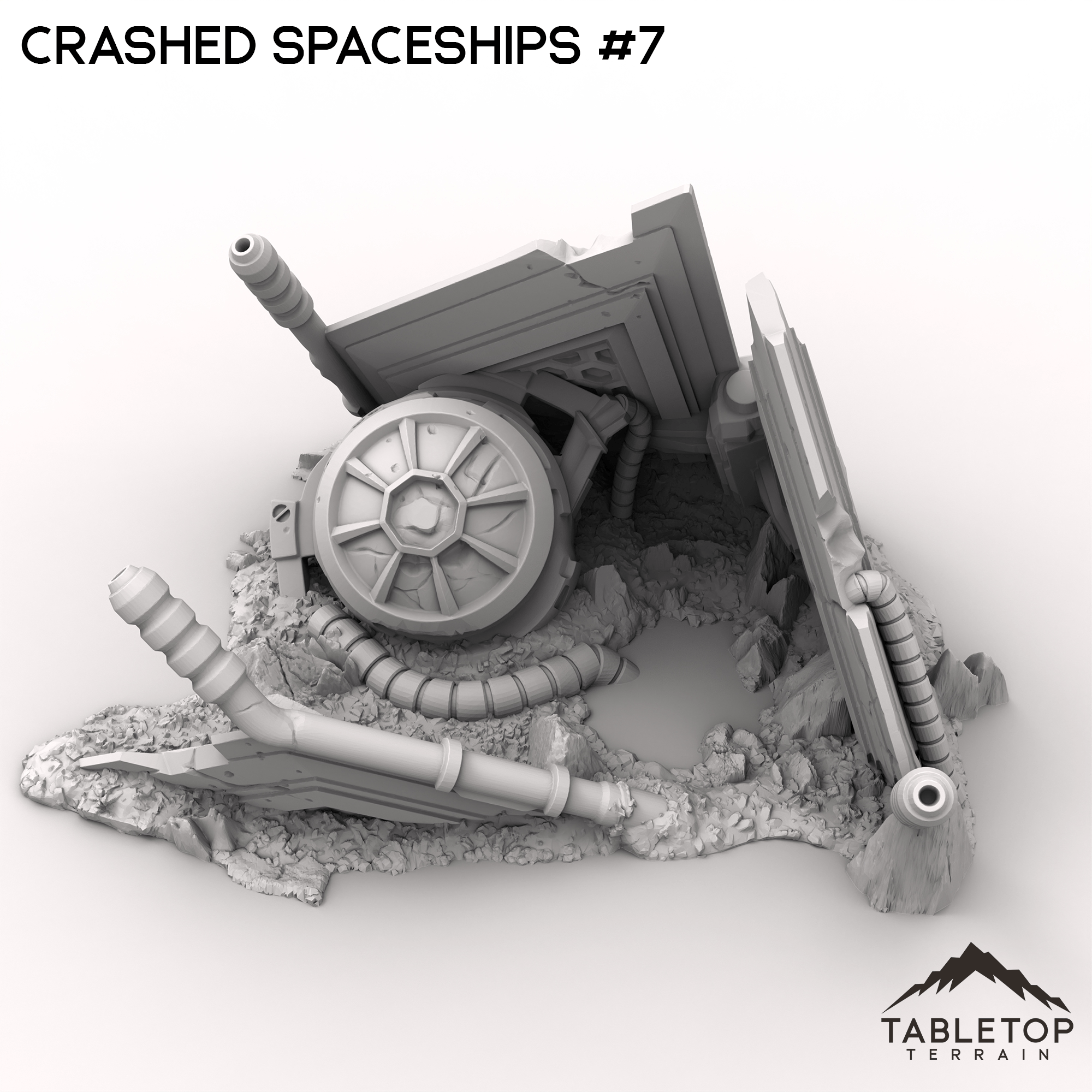 トランプ ODYSSEY Covenant KHAOS Crashed Spaceships – Tabletop Terrain
