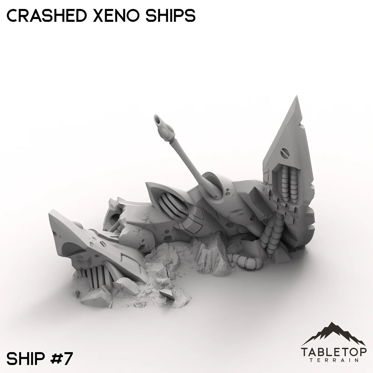 Tabletop Terrain Terrain 32mm / Ship 7 Crashed Xeno Ships