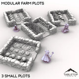 Tabletop Terrain Terrain 32mm / Small Modular Farm Plots