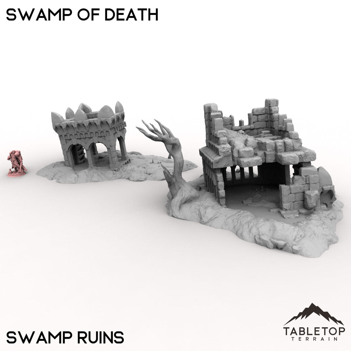 Tabletop Terrain Terrain 32mm / Swamp Ruins Swamp of Death
