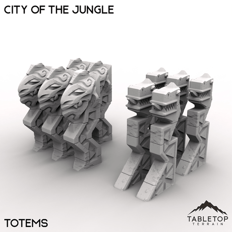 Tabletop Terrain Terrain 32mm / Totems City of the Jungle