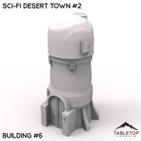 Tabletop Terrain Terrain 32mm / Tower Sci-Fi Desert Town #2